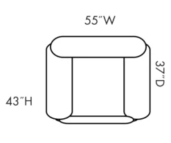 Stallion Brown Snuggle Up Recliner -Walker Edison Shop 810168898 5