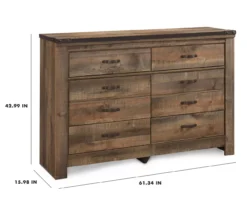 Trinell 6-Drawer Dresser -Walker Edison Shop 810337767 9