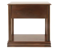 Breegin Brown End Table With Removable Tray -Walker Edison Shop 810363185 12