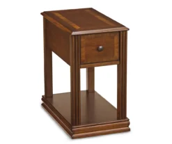 Breegin Brown End Table With Removable Tray