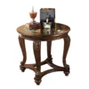 Norcastle Brown Round End Table