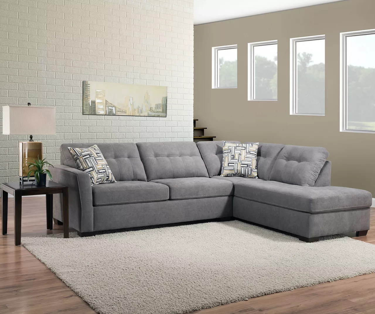 Lane Home Solutions Pasadena Gray Living Room Sectional 1 Lane Home Solutions Pasadena Gray Living Room Sectional