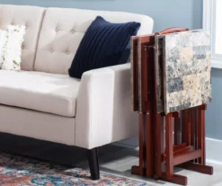 Williams 4-Piece Faux Marble Tray Table Set -Walker Edison Shop 810386282 A0 11