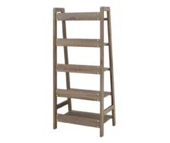 Margo Gray 5-Shelf Ladder Bookcase -Walker Edison Shop 810386286 A2