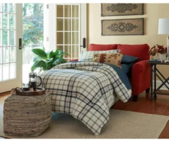 Absalom Natural Chenille Pouf -Walker Edison Shop 810389289 2