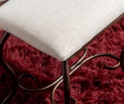 Heather Metal Adjustable Mirror Vanity Set With Stool -Walker Edison Shop 810389409 A8 9