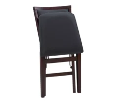 Brown Classic Open Back Folding Chairs, 2-Pack 19 Brown Classic Open Back Folding Chairs, 2-Pack -Walker Edison Shop 810389460 A8 1
