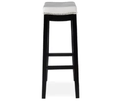 30" Brooke White Saddle Barstool -Walker Edison Shop 810389512 2