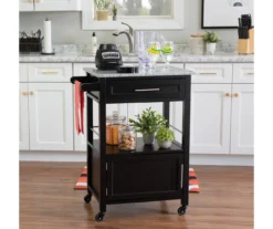 Ree Black Granite Top Kitchen Cart With Storage -Walker Edison Shop 810389519 A0 4