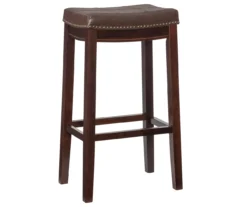 30" Brooke Brown Saddle Barstool