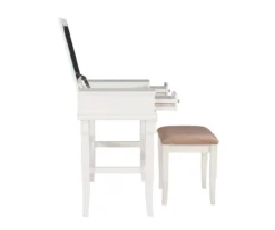 Martha Mirror Vanity Set With Stool 33 Martha Mirror Vanity Set With Stool -Walker Edison Shop 810389524 A0 7