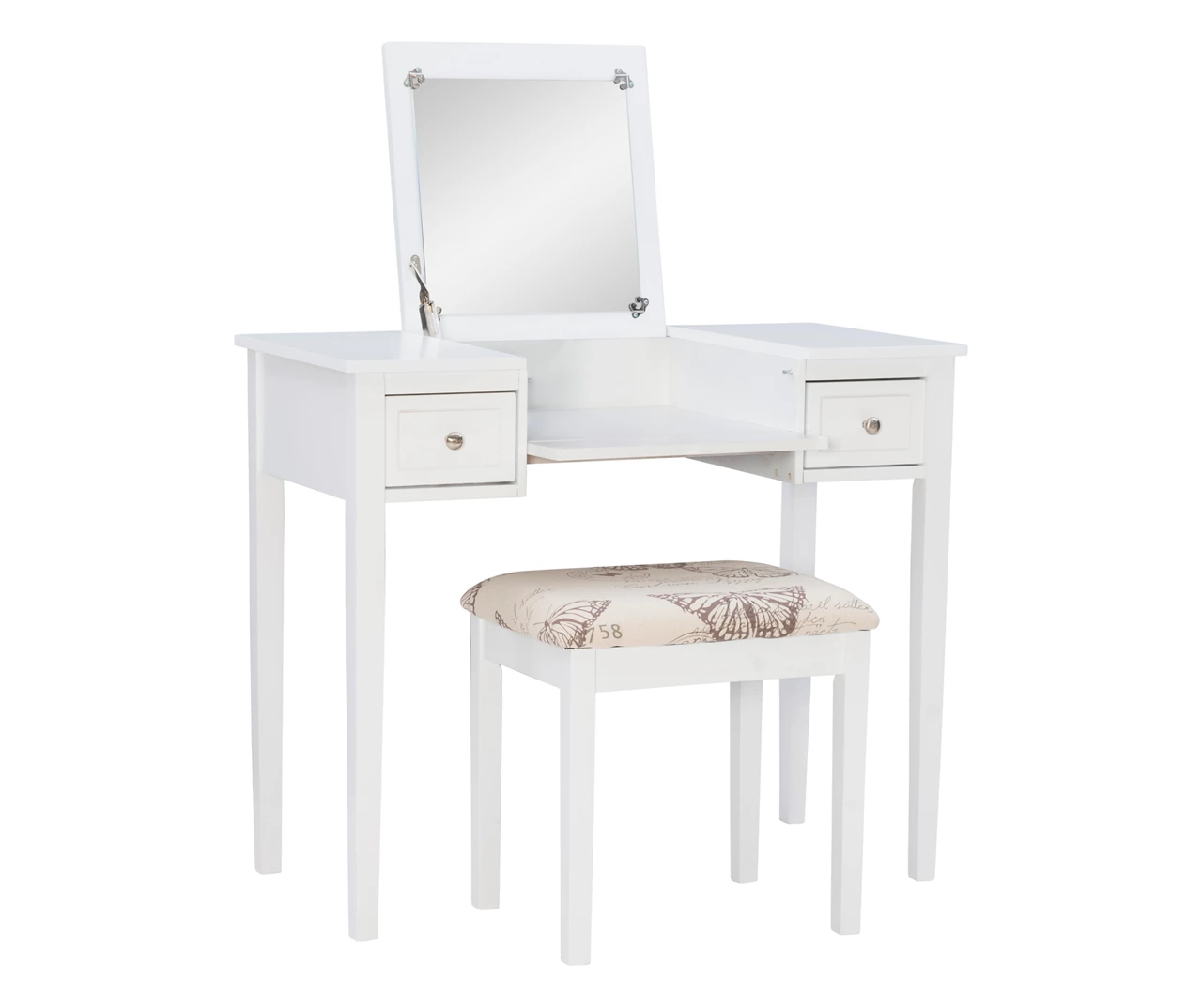 Butterfly Mirror Vanity Set With Stool 5 Butterfly Mirror Vanity Set With Stool - Image 5