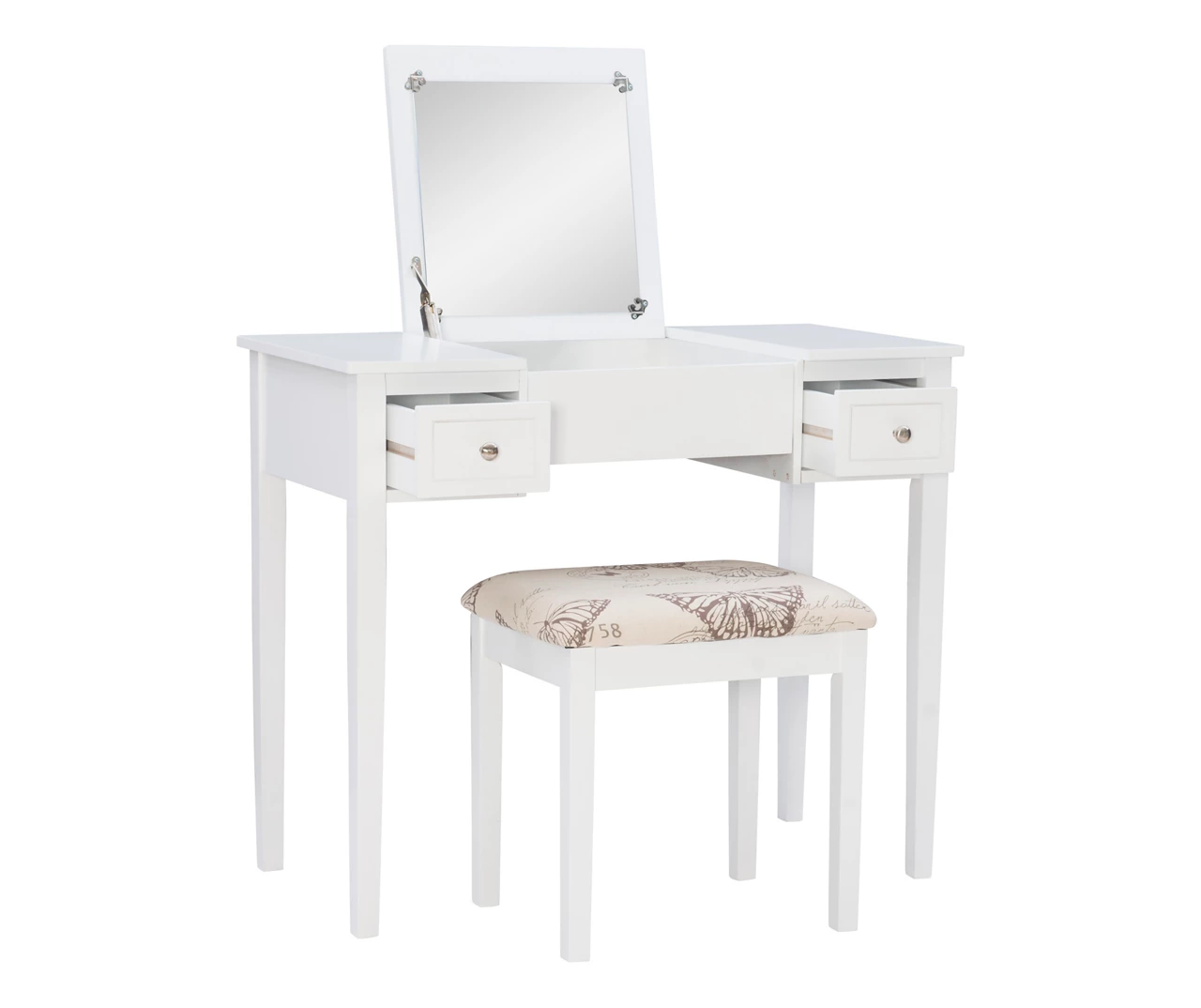 Butterfly Mirror Vanity Set With Stool 6 Butterfly Mirror Vanity Set With Stool - Image 6
