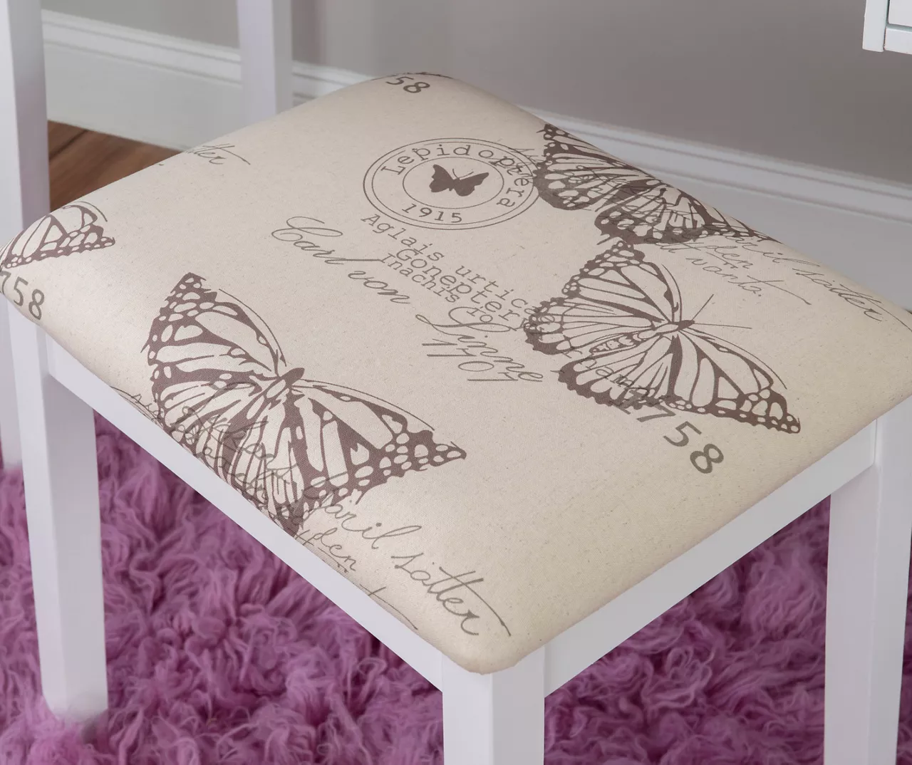 Butterfly Mirror Vanity Set With Stool 12 Butterfly Mirror Vanity Set With Stool - Image 12