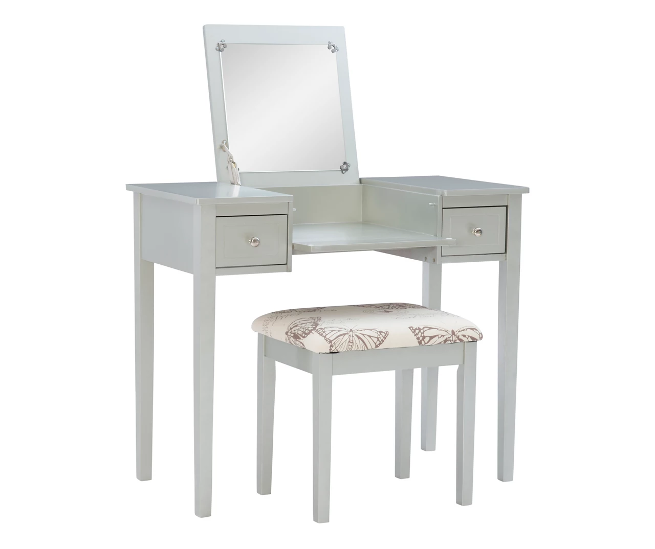 Butterfly Mirror Vanity Set With Stool 2 Butterfly Mirror Vanity Set With Stool - Image 2