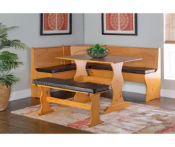 Brown PVC Cushion Set For Breakfast Nook -Walker Edison Shop 810389545 B0 2