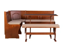 Beige Microfiber Cushion Set For Breakfast Nook 20 Beige Microfiber Cushion Set For Breakfast Nook -Walker Edison Shop 810389546 A8 4