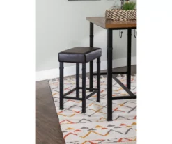 Luke Industrial 3-Piece Pub Table Set With Hooks -Walker Edison Shop 810389576 A0 8