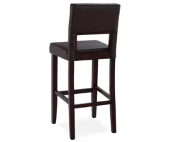 30" Brown Open Back Barstool 7 30" Brown Open Back Barstool -Walker Edison Shop 810389581 3