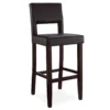 30" Brown Open Back Barstool