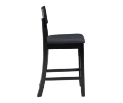 24" Black Contemporary Counter Stool 19 24" Black Contemporary Counter Stool -Walker Edison Shop 810389596 A0 3