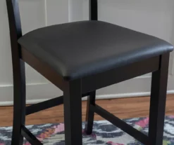 24" Black Contemporary Counter Stool 23 24" Black Contemporary Counter Stool -Walker Edison Shop 810389596 B8