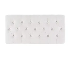 Marie Platinum Padded Glam Acrylic Bench -Walker Edison Shop 810389624 A4