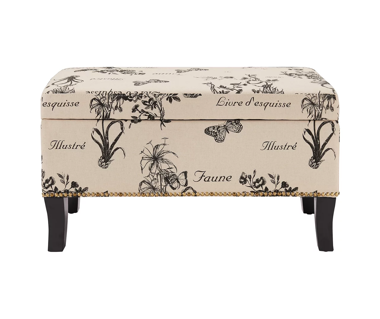 Claudia Botanical Storage Ottoman 6 Claudia Botanical Storage Ottoman - Image 6