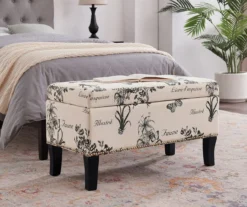Claudia Botanical Storage Ottoman 12 Claudia Botanical Storage Ottoman -Walker Edison Shop 810389625 B0 1