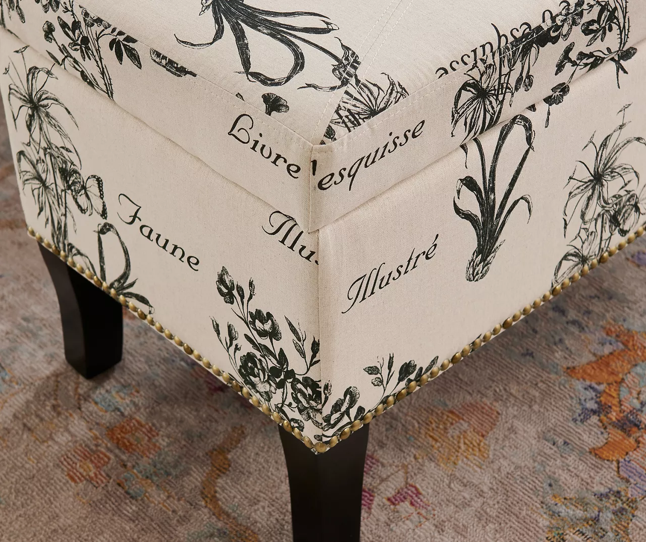 Claudia Botanical Storage Ottoman 10 Claudia Botanical Storage Ottoman - Image 10