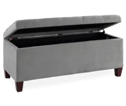 Erin Gray Padded Shoe Storage Ottoman -Walker Edison Shop 810389631 2