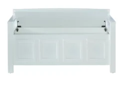 Brady White Storage Bench -Walker Edison Shop 810389636 5