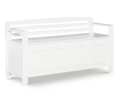 Brady White Storage Bench -Walker Edison Shop 810389636 A0 1
