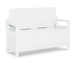 Brady White Storage Bench -Walker Edison Shop 810389636 A0 3