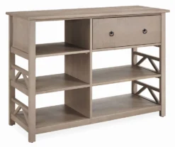 Rockford Rustic Gray 5-Shelf TV & Media Center