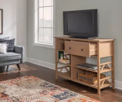 Rockford Rustic Gray 5-Shelf TV & Media Center -Walker Edison Shop 810389684 A0 9