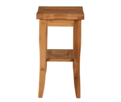 18" Pierce Bamboo Bathroom Stool -Walker Edison Shop 810389685 A1