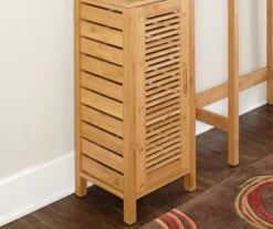 Pierce Bamboo Single Door Floor Cabinet -Walker Edison Shop 810389686 3