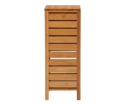 Pierce Bamboo Single Door Floor Cabinet -Walker Edison Shop 810389686 A1