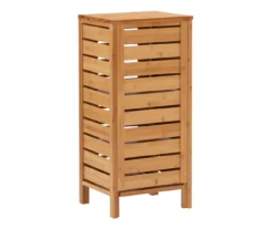 Pierce Bamboo Single Door Floor Cabinet -Walker Edison Shop 810389686 A2 2
