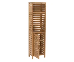 Pierce Bamboo 3-Shelf Tall Cabinet -Walker Edison Shop 810389688 A0 3