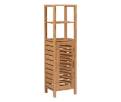 Pierce Bamboo 5-Shelf Mid Cabinet -Walker Edison Shop 810389690 A0 1