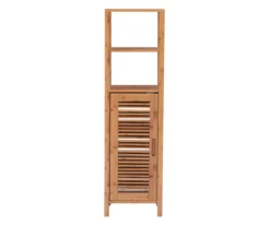 Pierce Bamboo 5-Shelf Mid Cabinet -Walker Edison Shop 810389690 A0 2