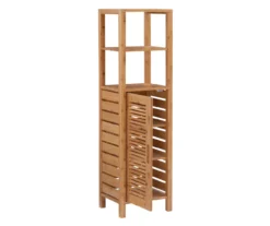 Pierce Bamboo 5-Shelf Mid Cabinet -Walker Edison Shop 810389690 A0 3
