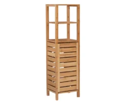 Pierce Bamboo 5-Shelf Mid Cabinet -Walker Edison Shop 810389690 A2 1