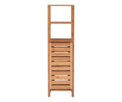 Pierce Bamboo 5-Shelf Mid Cabinet -Walker Edison Shop 810389690 A2 2