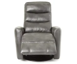 Real Living Bolero Faux Leather Swivel Glider Recliner -Walker Edison Shop 810394206 3