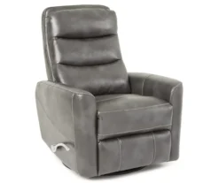 Real Living Bolero Faux Leather Swivel Glider Recliner -Walker Edison Shop 810394206 5