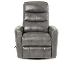 Real Living Bolero Faux Leather Swivel Glider Recliner -Walker Edison Shop 810394206 6
