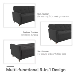 Ameriwood Avianna Coil Futon -Walker Edison Shop 810405133 1